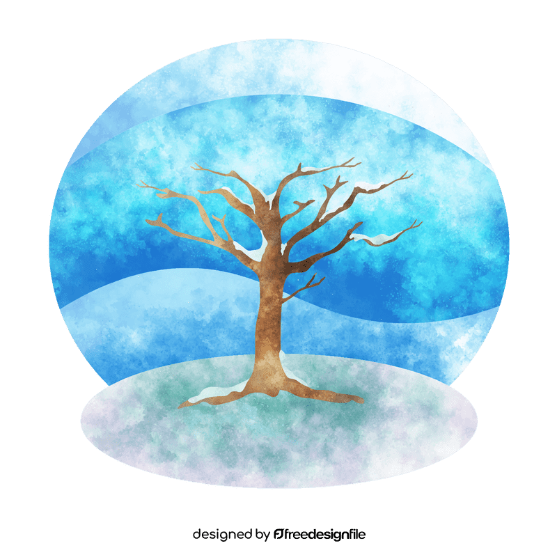 Tree without leaves vector