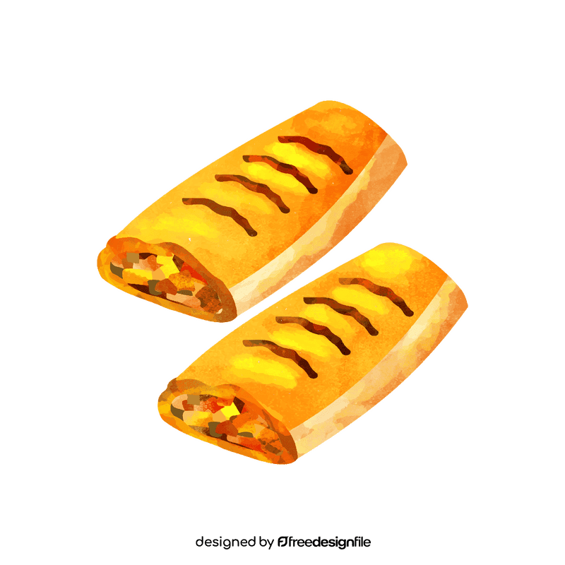 Apple strudel clipart