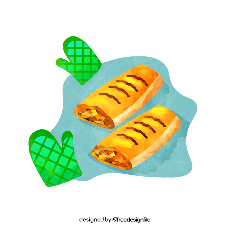 Apple strudel vector