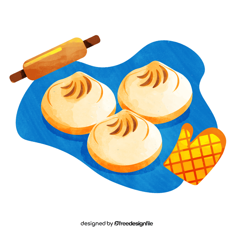 Chinese buns vector