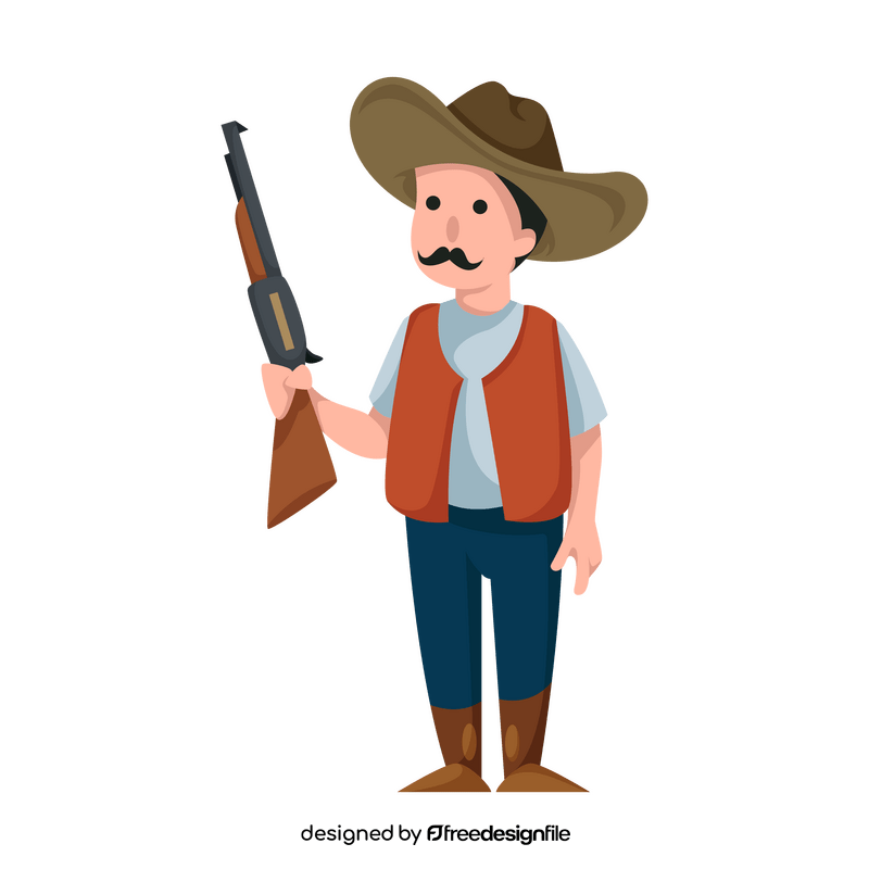 Cowboy cartoon clipart
