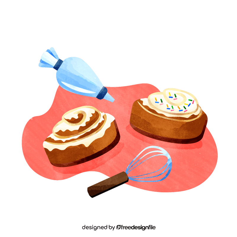 Cinnamon roll vector