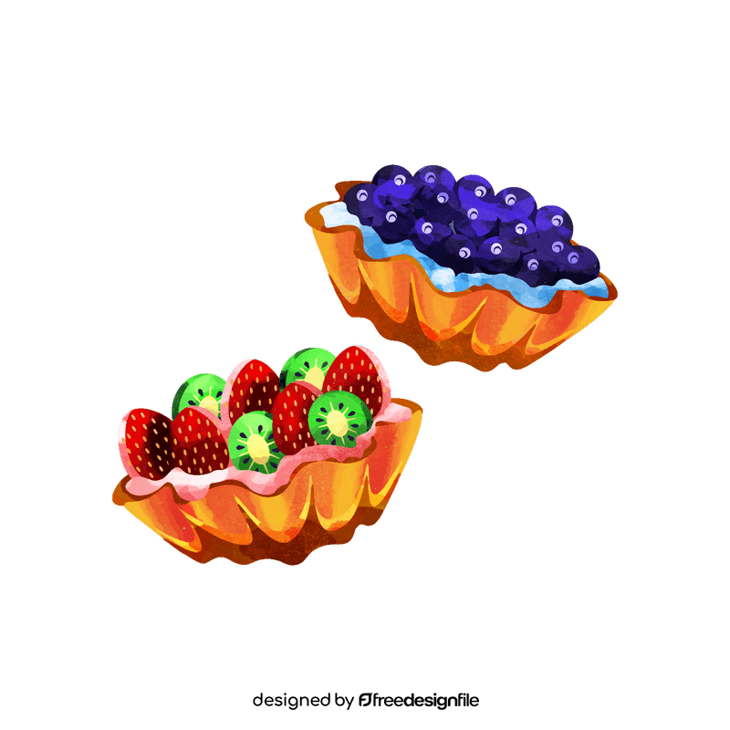 Fruit tart clipart