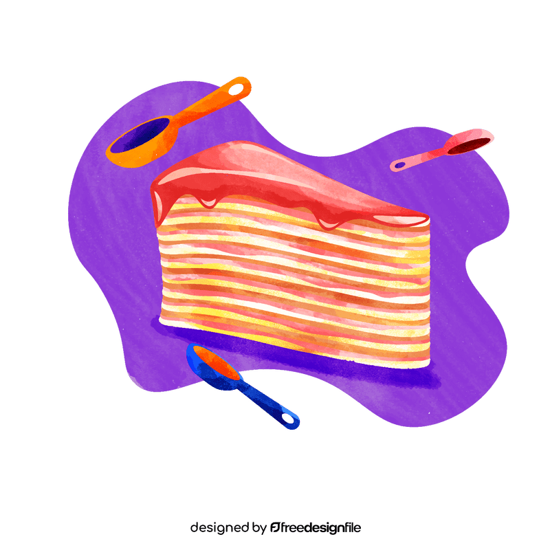 Mille crepe vector