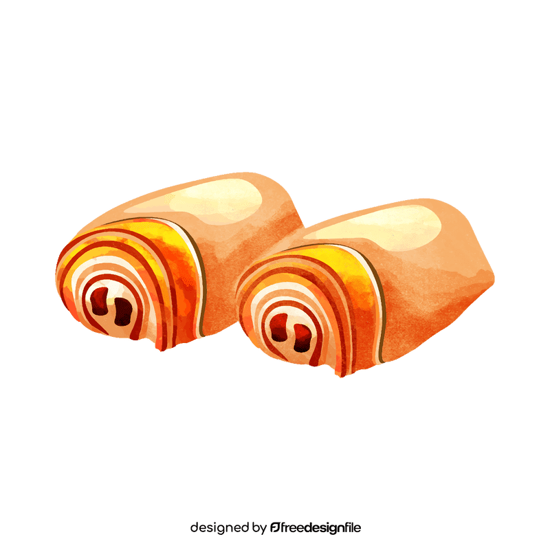 Pain au chocolat clipart