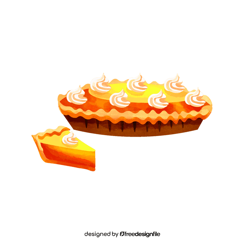 Pumpkin pie clipart