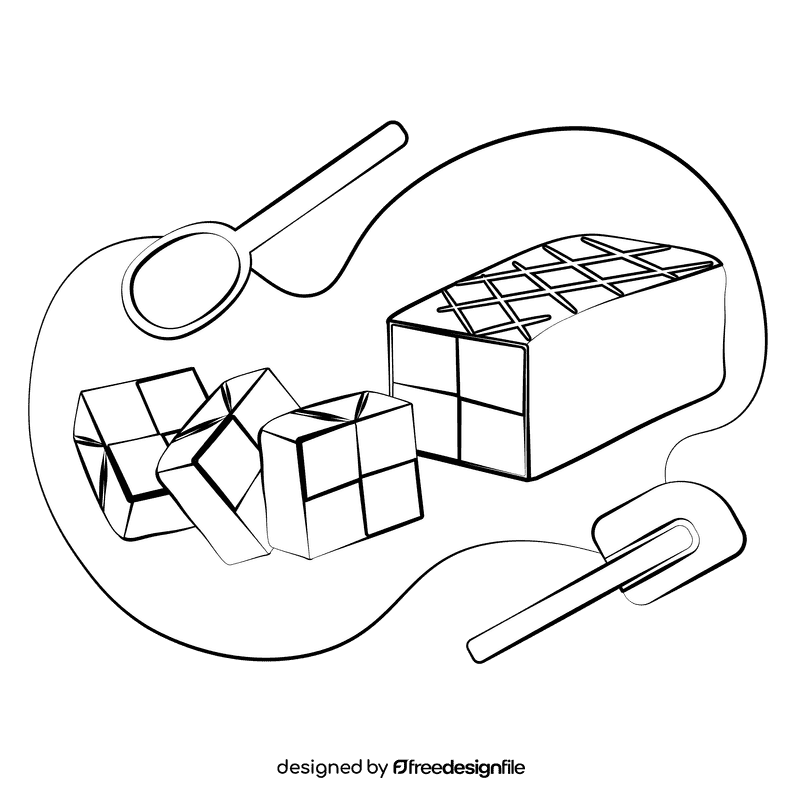 Battenberg black and white clipart