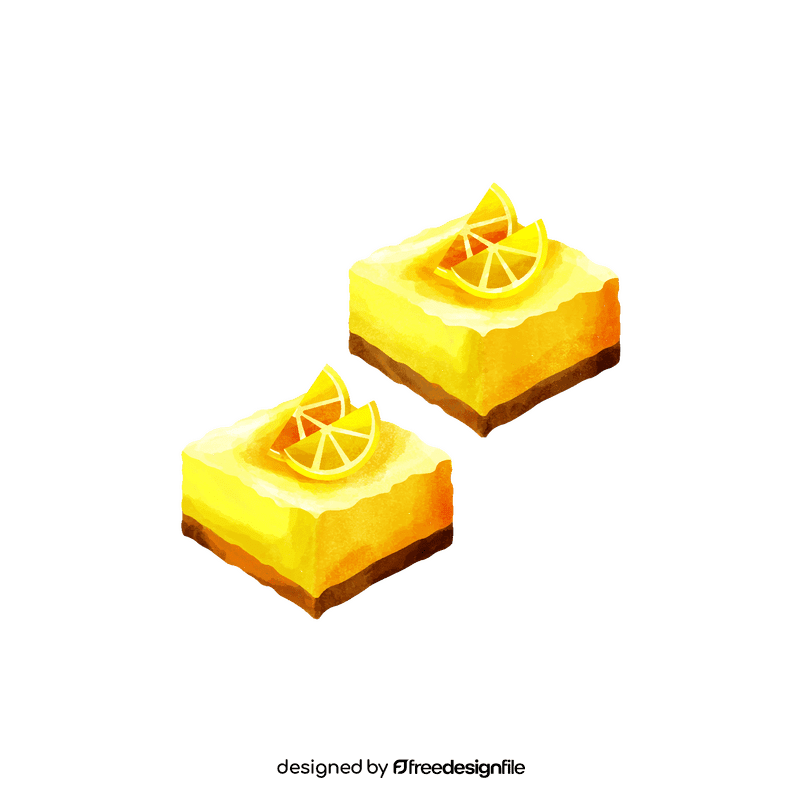 Lemon squares clipart