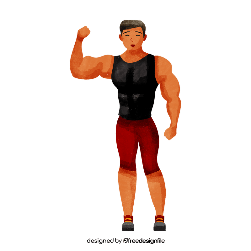 Fitness coach clipart