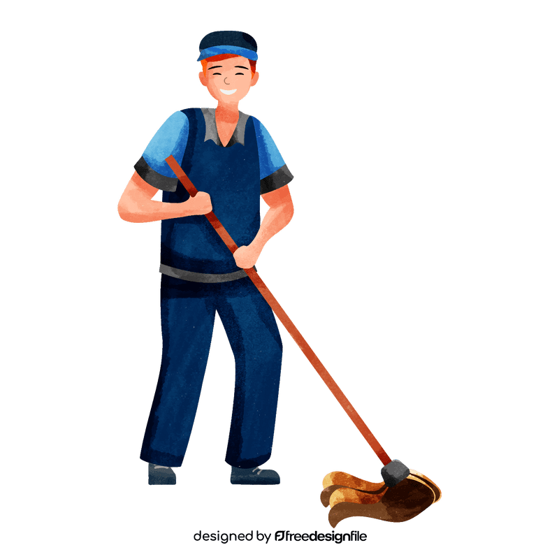 Janitor clipart