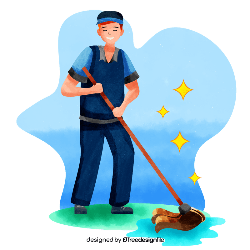 Janitor vector