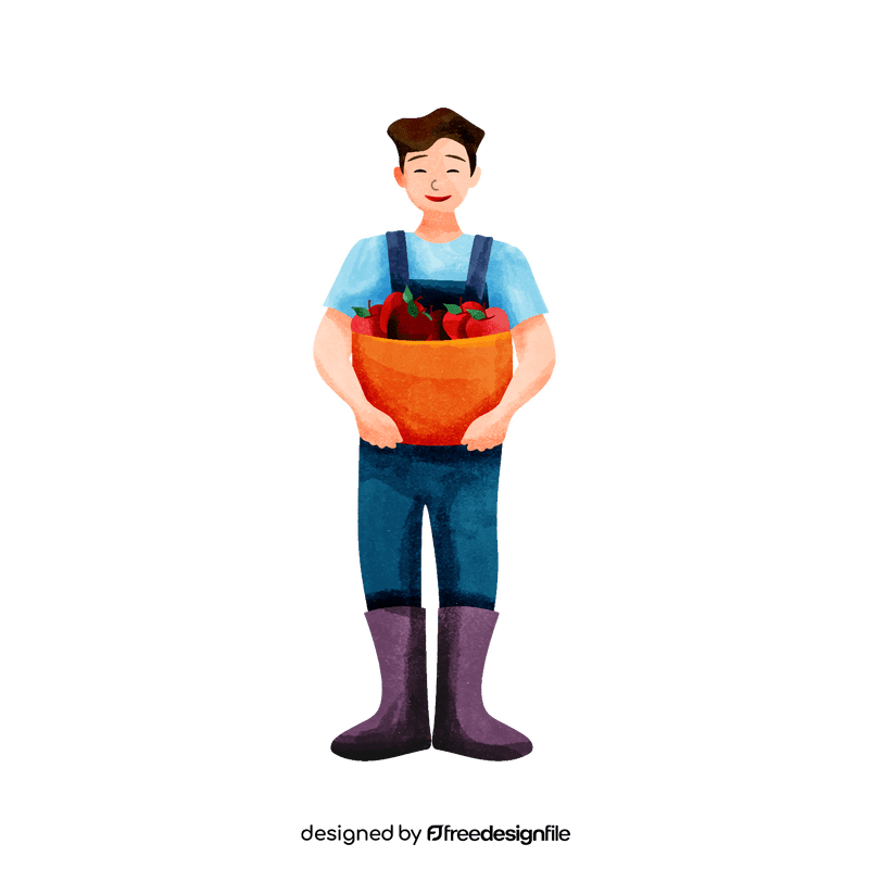 Orchard farmer clipart