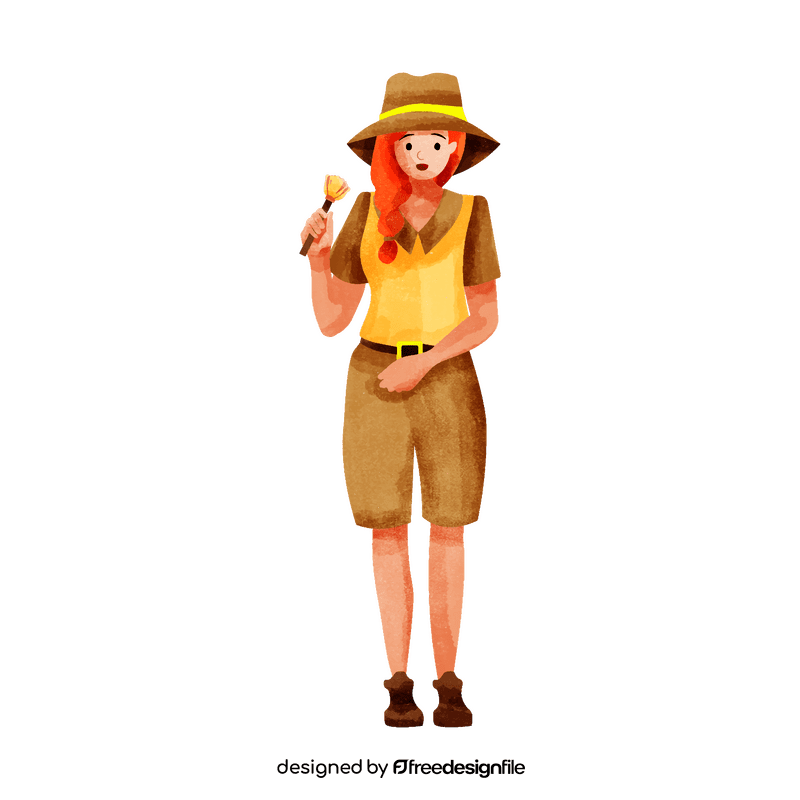 Paleontologist clipart