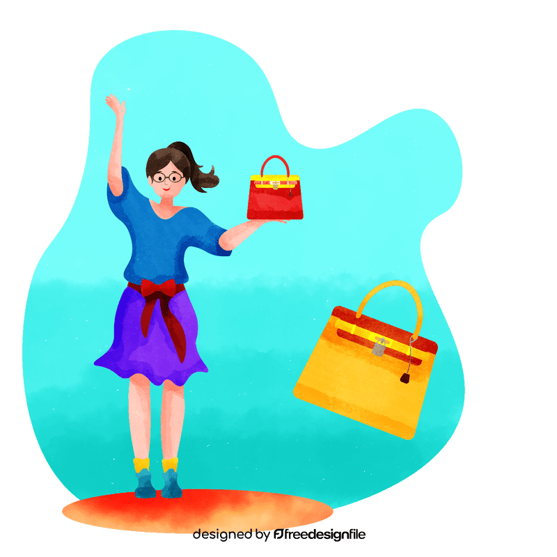 Bag designer vector