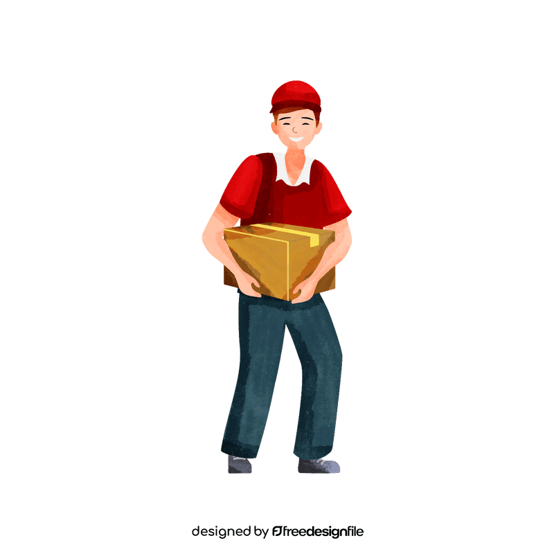 Delivery man clipart