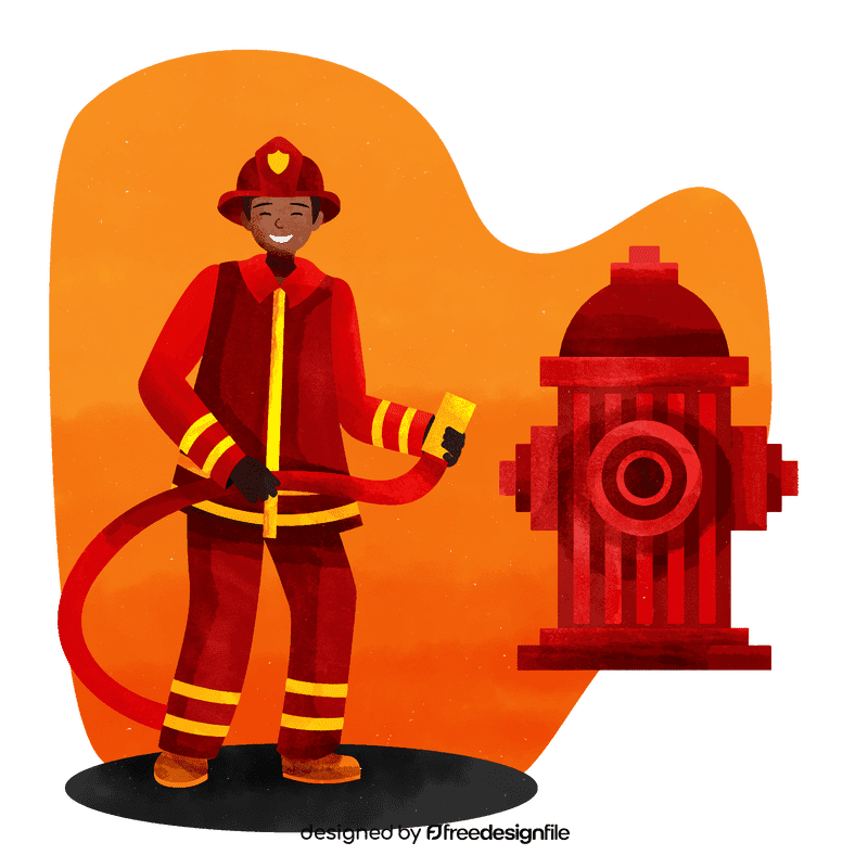 Firefighter vector