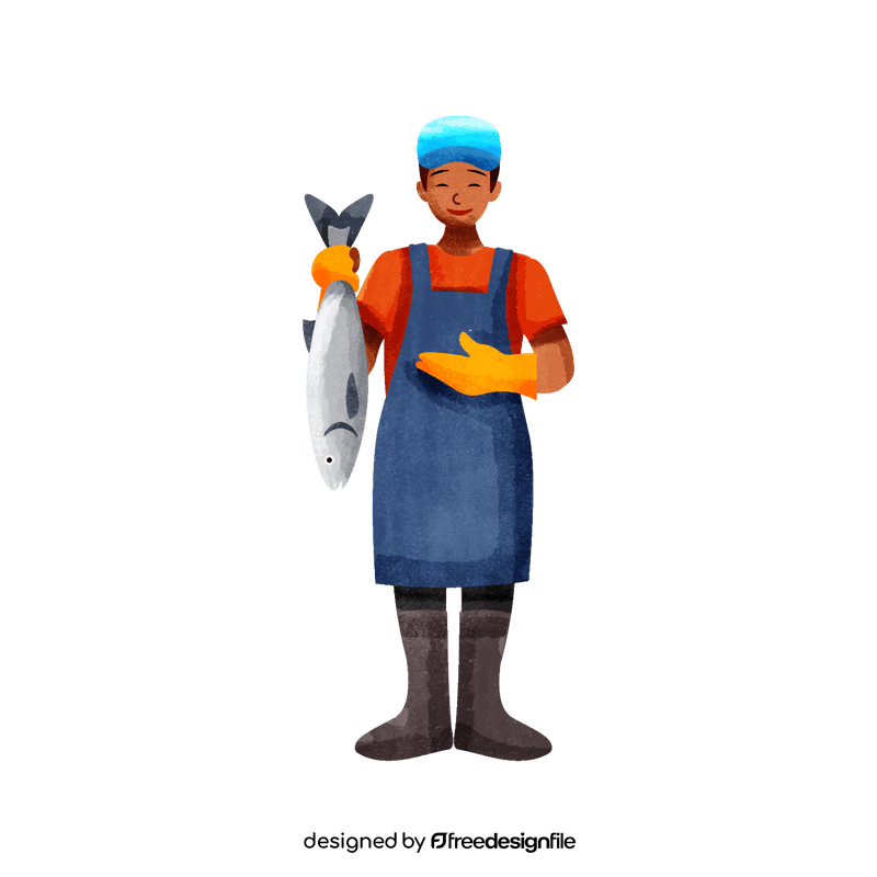 Fishmonger clipart