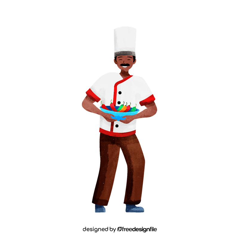 Indian chef clipart