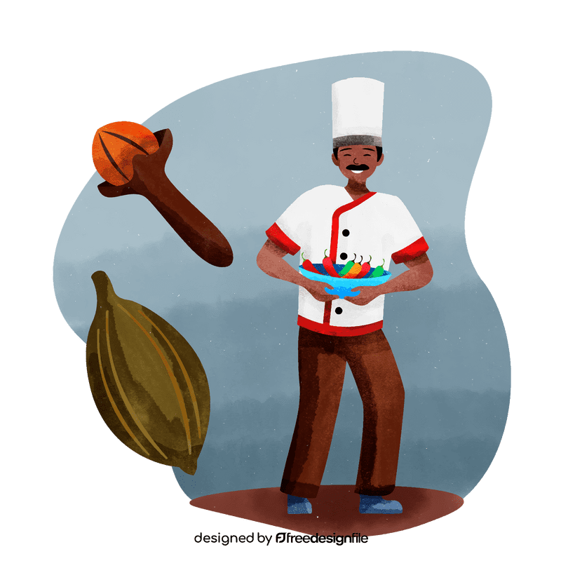 Indian chef vector