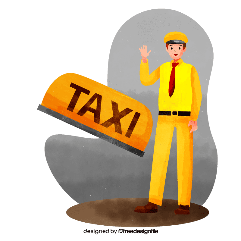 Taxi driver vector