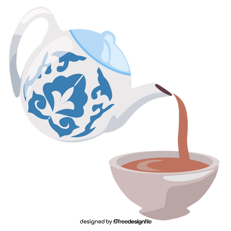 Uzbek traditional tea clipart