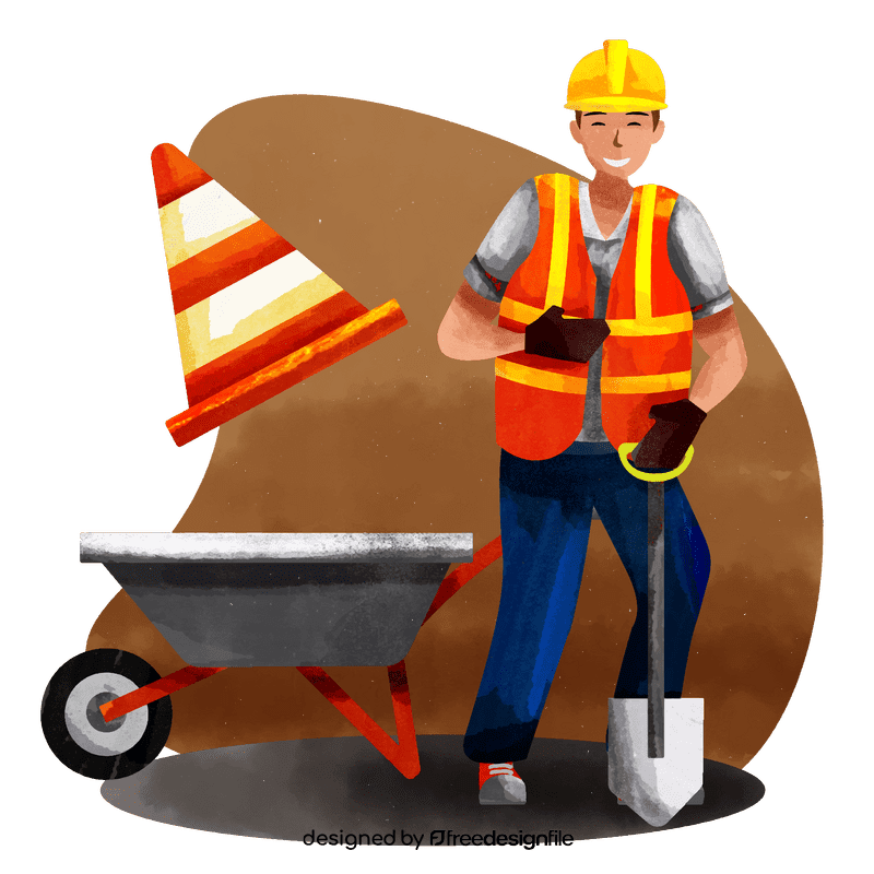 Construction worker vector