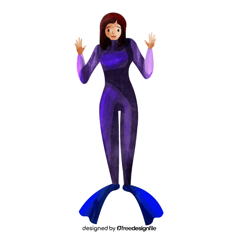 Diver clipart