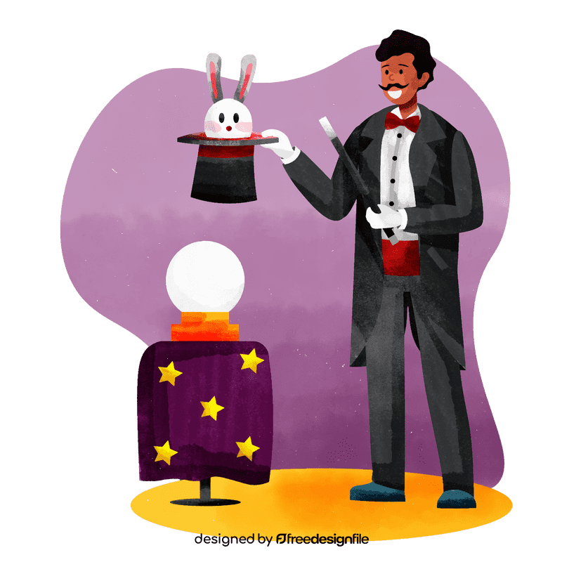 Magician vector