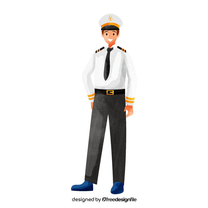 Ship captain clipart