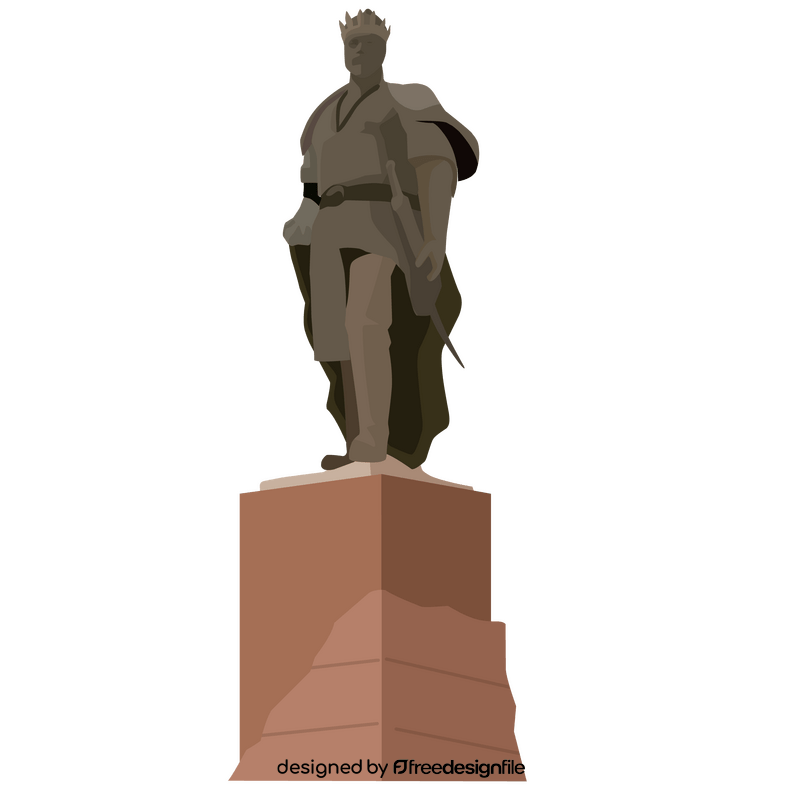 Tamerlane statue clipart