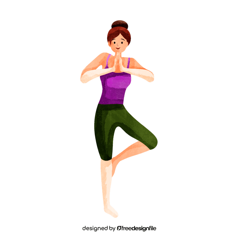 Yoga teacher clipart