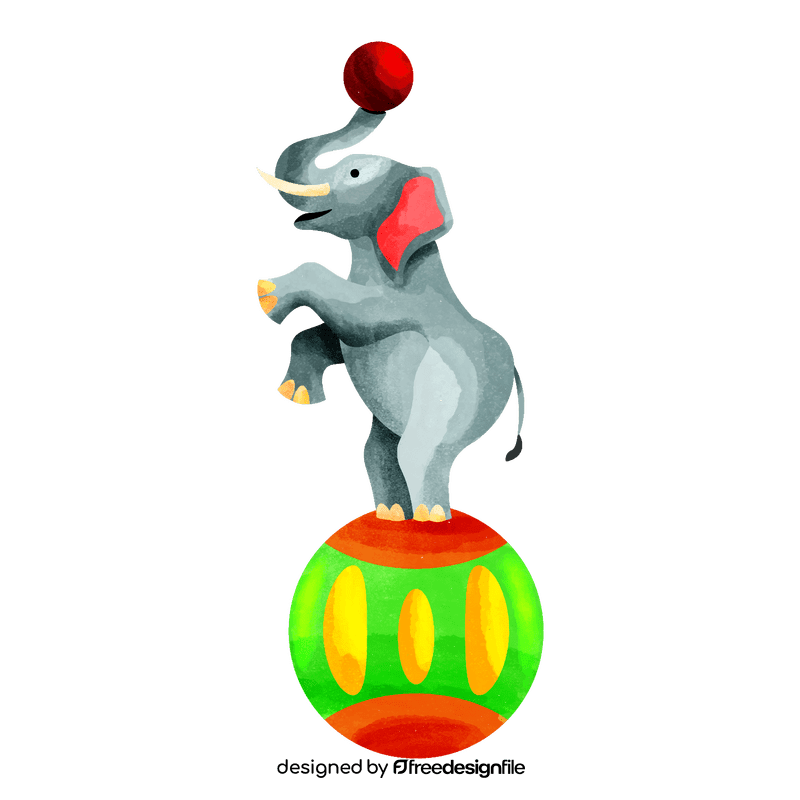 Performing elephant clipart