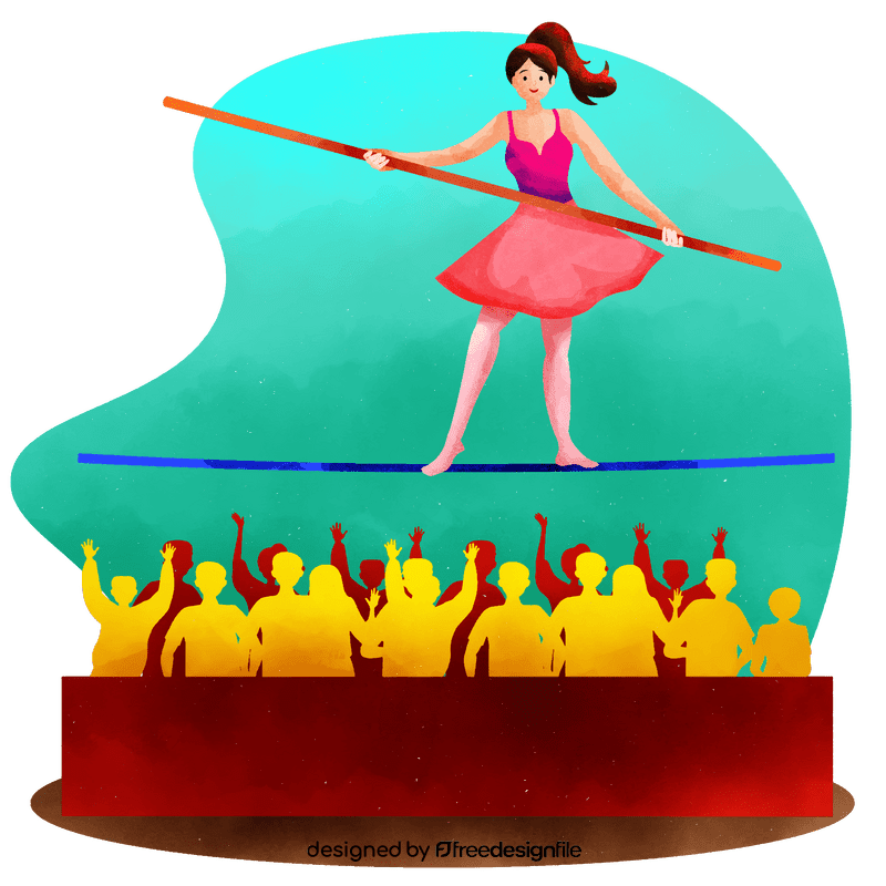 Tightrope walker vector