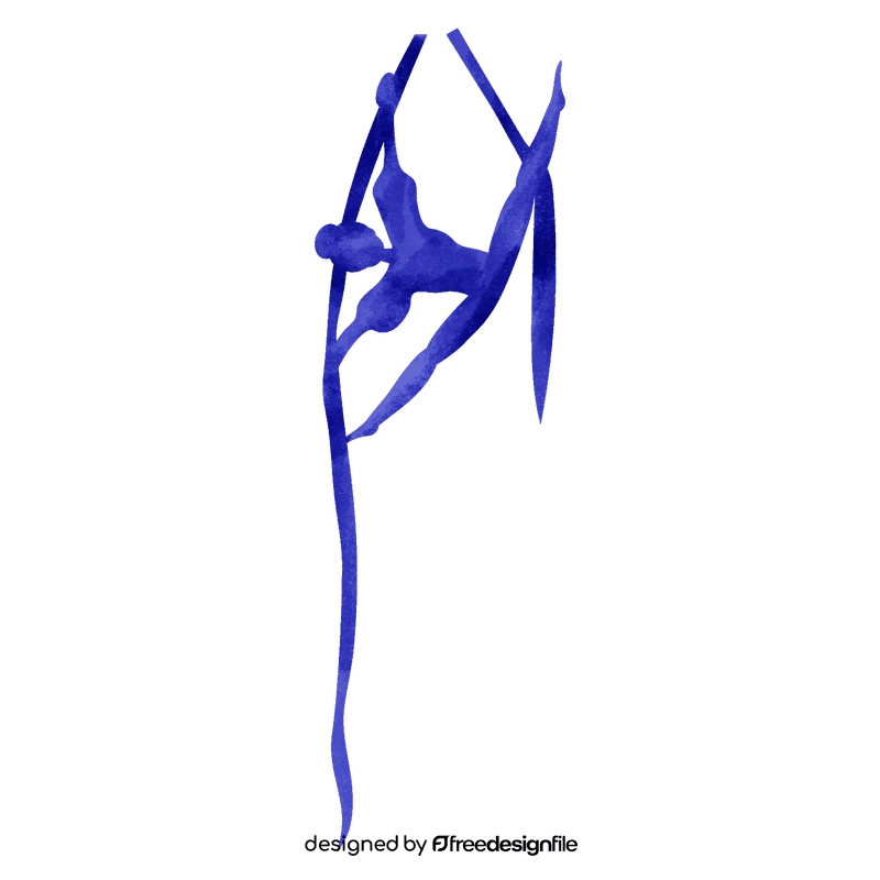 Aerialist shadow clipart