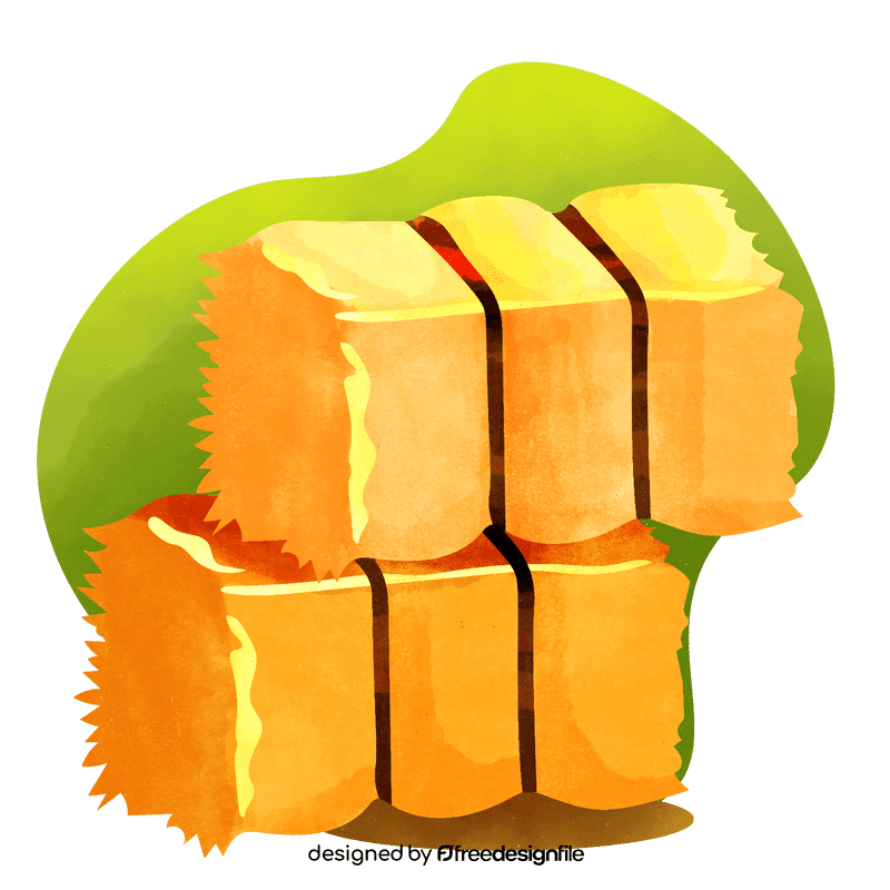 Hay bale vector