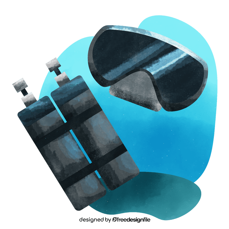 Scuba gear vector