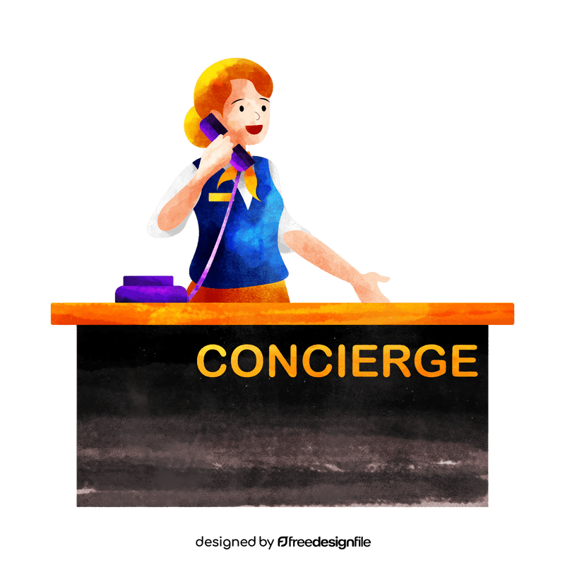 Concierge clipart