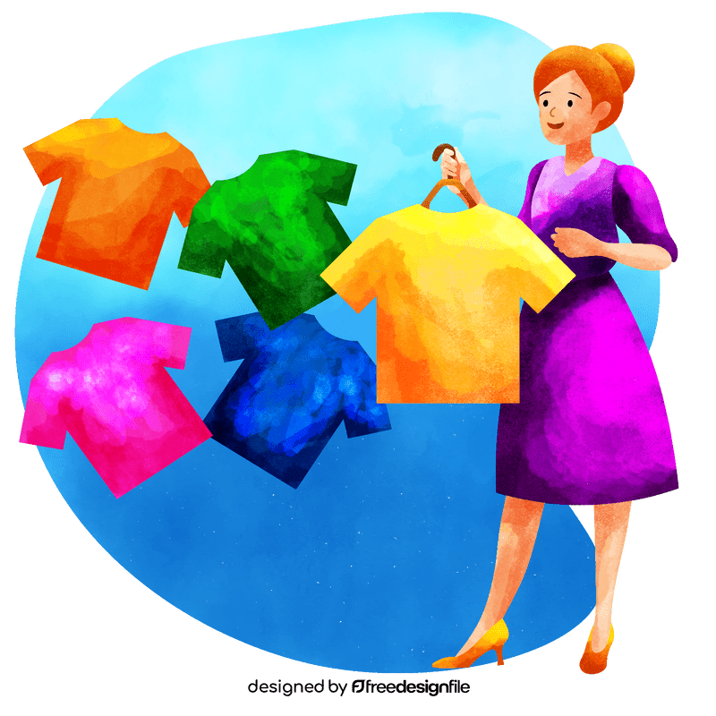 Gift shop salesperson vector