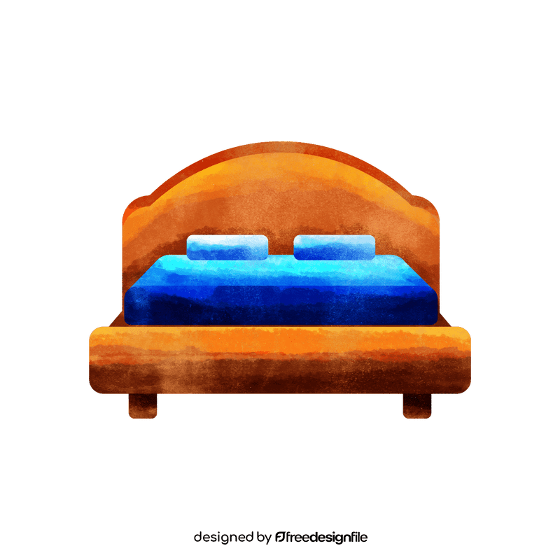 Hotel bed clipart