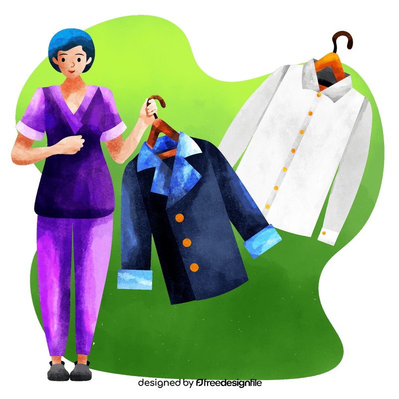 Laundry valet vector