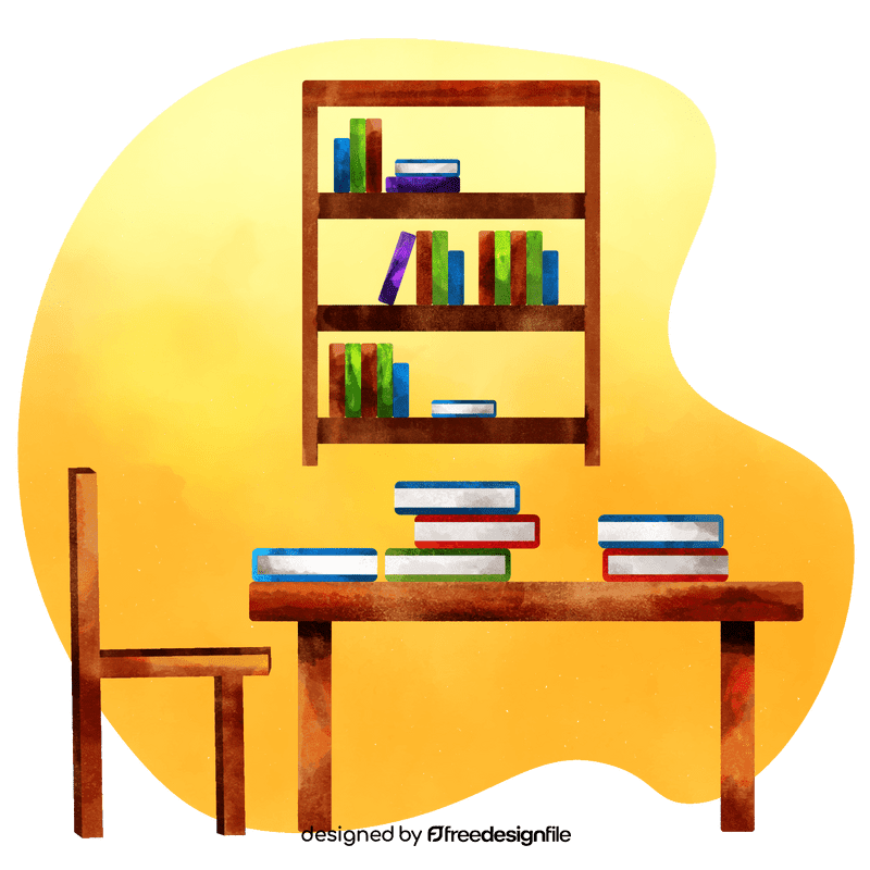 Reading room vector