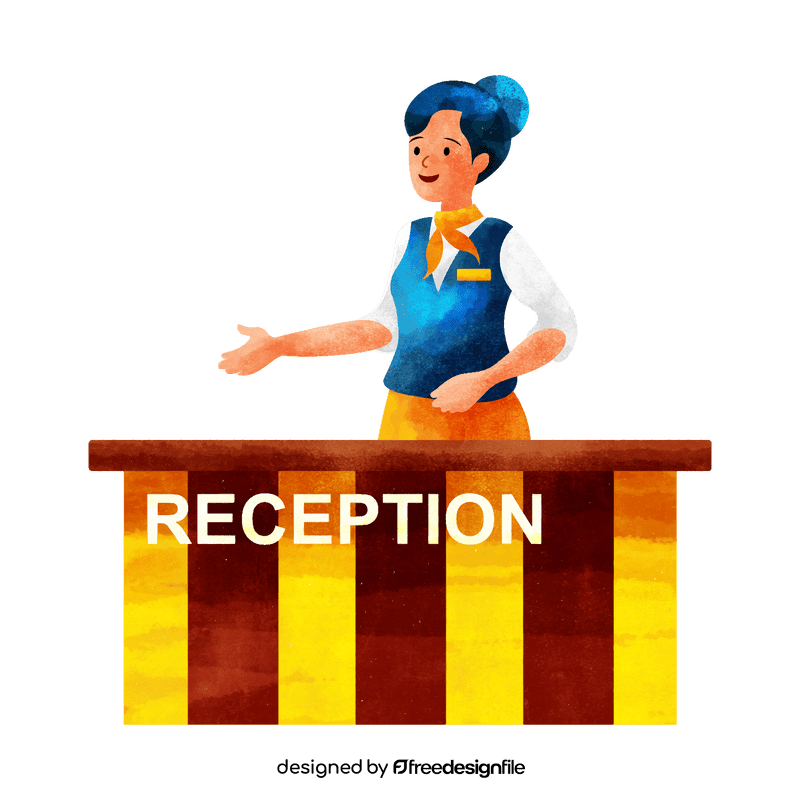 Receptionist clipart