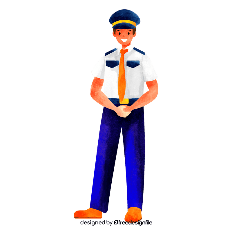 Security guard clipart