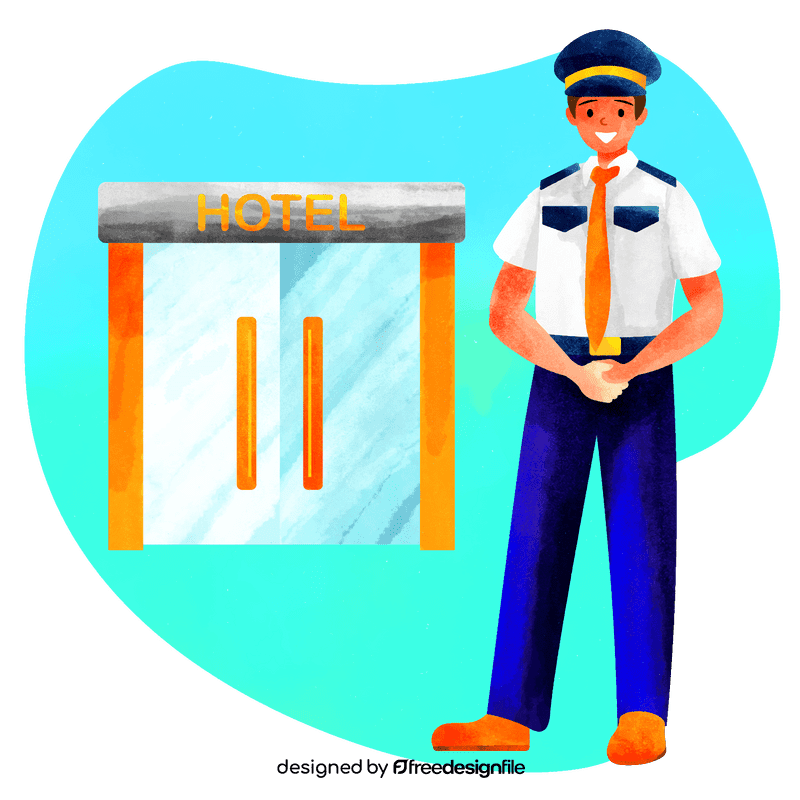 Security guard vector