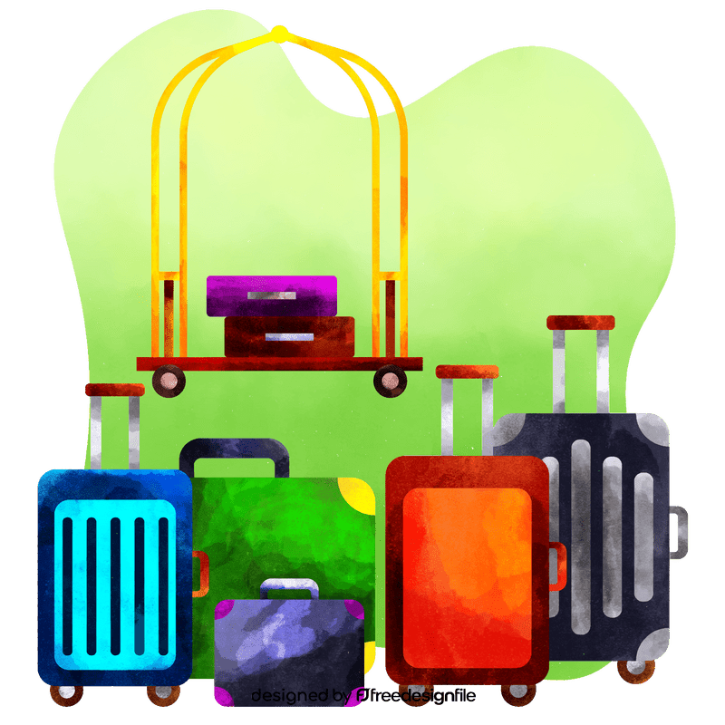 Suitcases vector