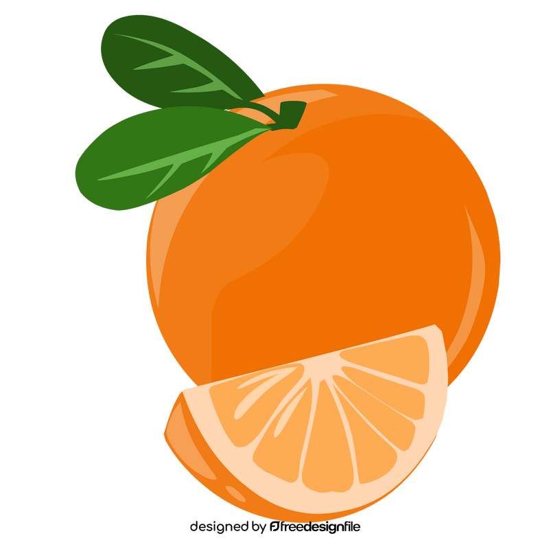 Orange healthy fruit clipart