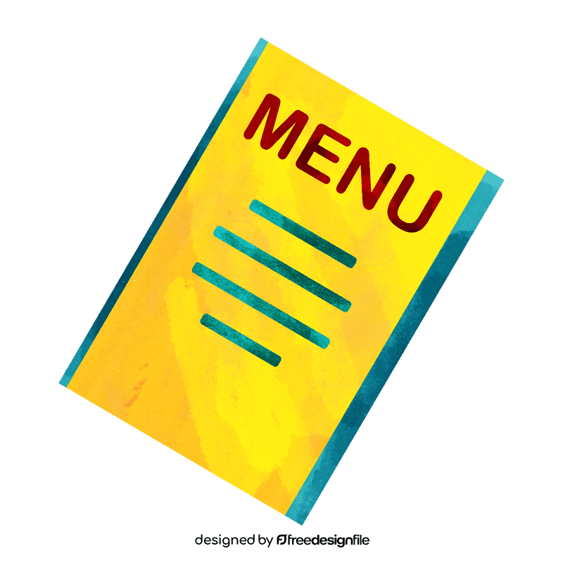 Menu clipart