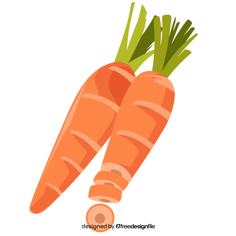 Carrots healthy vegetable clipart