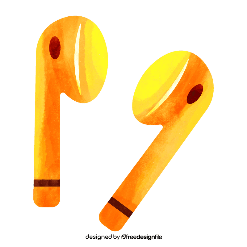 Bluetooth earphones clipart