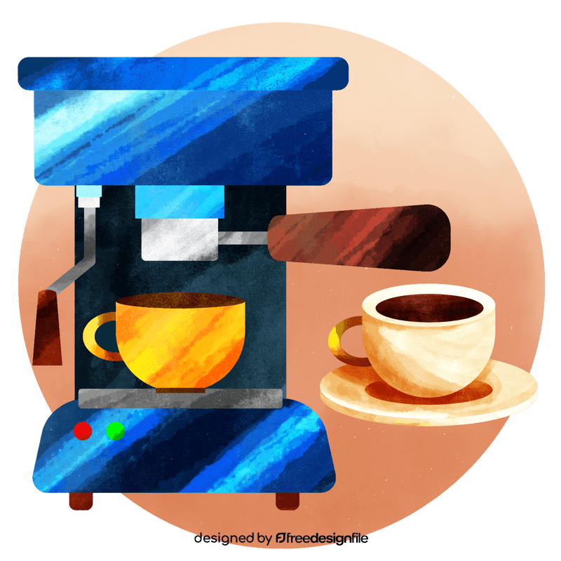 Coffee machine vector